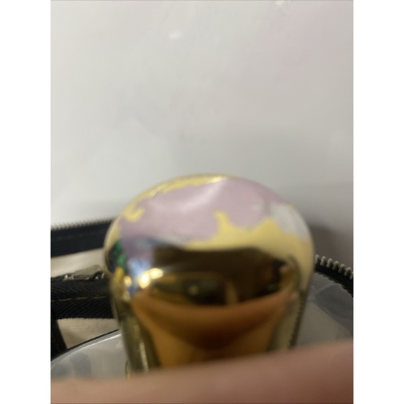 Vintage Set 2 Glass Hip Flasks In Zippered Travel Carrying Case Liquor Drinking - Picture 13 of 14